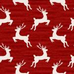 Baumwollstoff Patchworkstoff *Home for the Holidays* Rentier Weihnachten Christmas rot weiß 18109-RED
